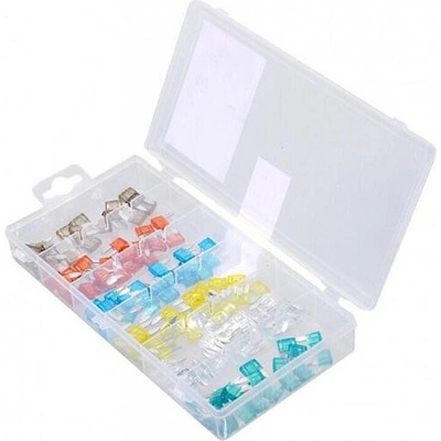 Pojistky nožové MINI, 120ks, 7,5/10/15/20/25/30 Amp COMPASS