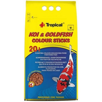 Tropical Koi & Goldfish colour sticks - 20 л