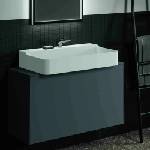 Ideal Standard Atelier Conca стенен шкаф с 1 чекмедже и плот с централен изрез 100 см мат антрацит (T3936Y2)