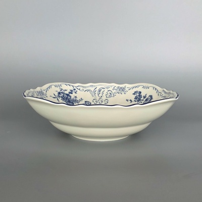 Thun 1794 BERNADOTTE misa kompótová ivory modré kvety 160 mm
