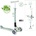 Globber Primo foldable lights ecologic zelená