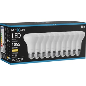Mexen Nova 10x LED крушка E27, R63, 10W, Топла - 3000K, 1055 lm - L104-E27-1030-01x10 (L104-E27-1030-01x10)