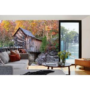 DIMEX ART Самозалепваща се флизелинова фототапета изоставена къща 375 x 250 см