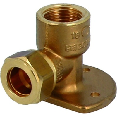 GENERAL FITTINGS Mosazná svěrná nástěnka - vnitřní závit 1/2" x 14 mm 1N0023H041400G