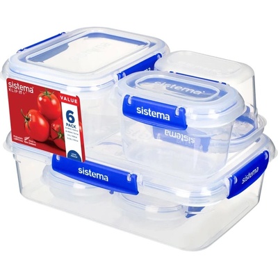 Sistema Sada 6 krabiček na potraviny 2 x 180 ml 2 x 400 ml 1 x 1 l 1 x 2,2 l