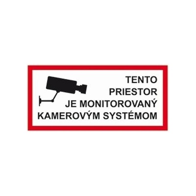 Informační samolepka kamerový systém – Sleviste.cz