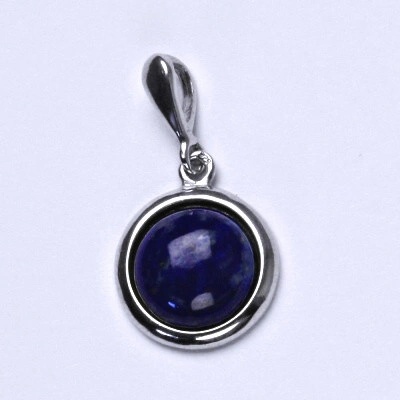 Čištín Zlatý přívěsek bílé i žluté zlato přírodní kámen Lapis lazuli P 1452 22