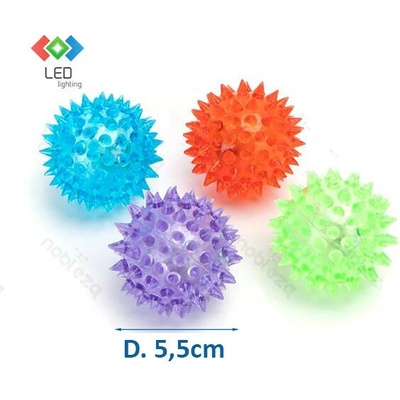 Nobleza led svítící míček 5,5 cm fialová