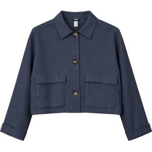 Mazine Дамско ежедневно яке Mazine Women's Short Linen Jacket Casual jacket - Ink Blue (103-2946-0214)