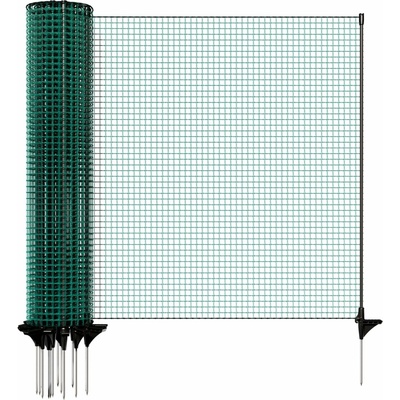 Univerzálna zelená ohradníková sieť, nevodivá FIX, dĺžka 20 m, výška 120 cm