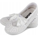 Detské čipkované tenisky s mašličkou ľahké pohodlné zasúvacie sivé