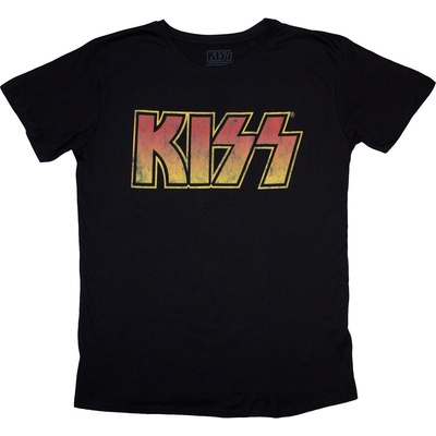 Kiss Vintage Classic Logo Black M Дамски Риза (KISSTS01LB02)