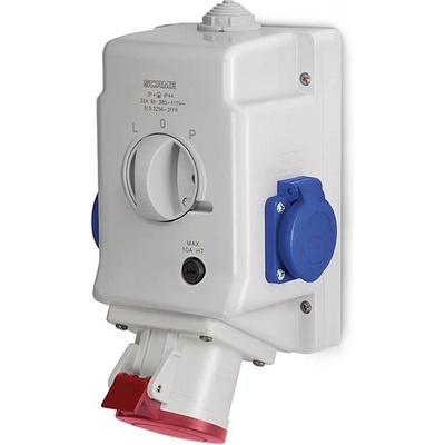 SCAME Промишлен комбиниран контакт с реверсивен ключ 3p+Е 32a + (513.3256-2dfr)