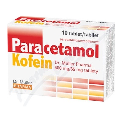 Paracetamol/Kofein Dr.Müller Pharma 500 mg/65 mg tablety tbl.10 x 500 mg/65 mg