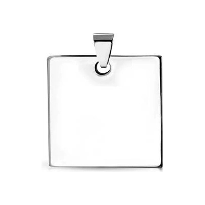 Šperky4U Ocelový přívěšek destička 30 x 30 mm DR1235