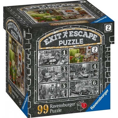 RAVENSBURGER Únikové EXIT Strašidelné sídlo 2 V obývacím pokoji 99 dielov