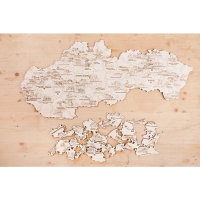 PDK9 Puzzle v drevenej krabičke - Slovensko - Najznámejšie zrúcaniny