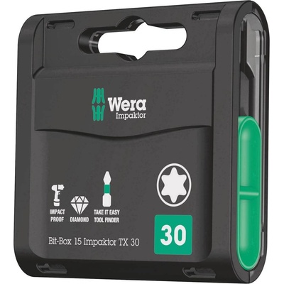 Wera Bit-Box 15 Impaktor TX TX 30 x 25 mm 15 dílný 057776