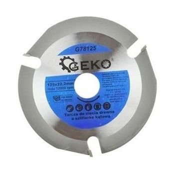 GEKO Řezný, frézovací kotouč na dřevo 125x22,2mm