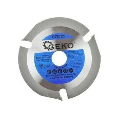 GEKO Řezný, frézovací kotouč na dřevo 125x22,2mm