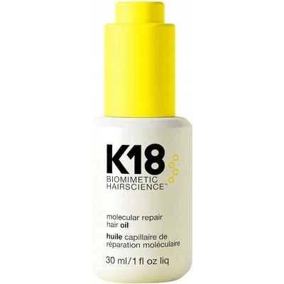 K18 Regenerační molekulární olej pro poškozené vlasy 30 ml
