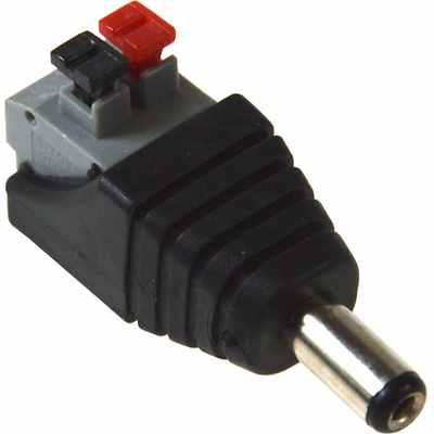 SAPRO Napájecí DC samec konektor 2,5/5,5 s pružinovou svorkou 370059