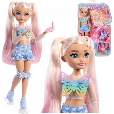 Mattel Barbie DREAM BESTIES na kolečkových bruslích Malibu JFX96