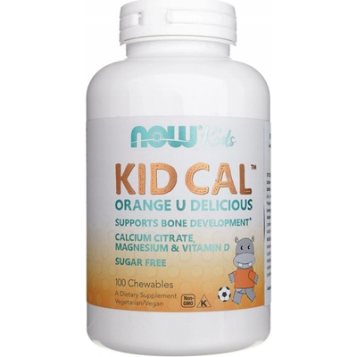 Now Foods Kid Cal Vápník Hořčík a Vitamin D pro děti 100 bonbónů