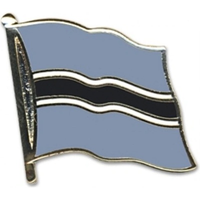 Odznak (pins) 20mm vlajka Botswana - farebný