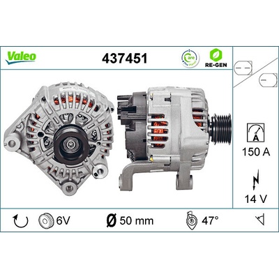 VALEO Alternátor 437451