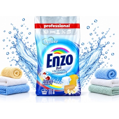 Deluxe Professional Enzo 2in1 Universal prací prášek 130 PD 9,1 kg