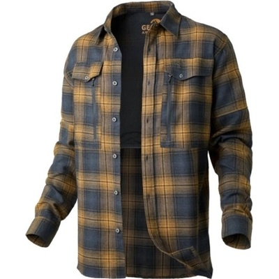 Geoff Anderson košile s dlouhým rukávem Ezmar All Year žlutá šedá – Hledejceny.cz