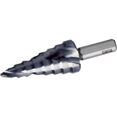 RUKO Vrták stupňovitý s břitem FLOWSTEP RUnaTEC HSS | 9-38 mm, 12 stupňů