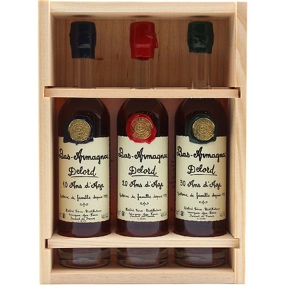 Armagnac-Delord 10 20 30 Ans 40% 3 x 0,2 l (set)