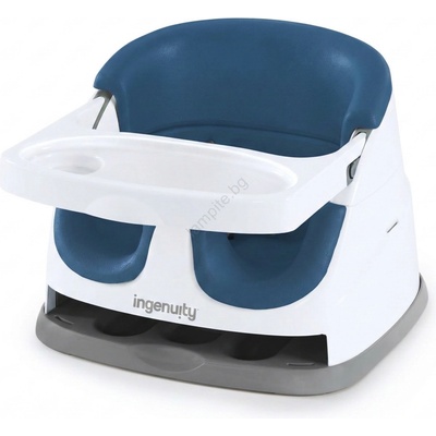 Ingenuity - Бустер за стол за хранене 2 в 1 BABY BASE тъмносин (AG1096)