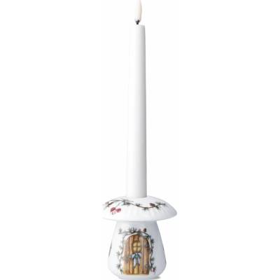 KÄHLER Porcelánový svícen Mushroom Hammershøi Christmas 9 cm