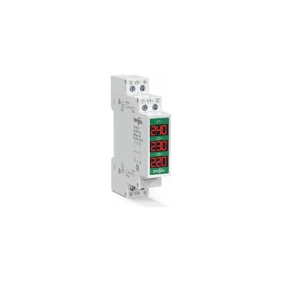 Voltmeter TOVME-3 60-415VAC , 3-fázový 1DIN (R080A)