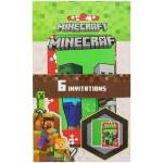 MINECRAFT Комплект покани Minecraft - Трио, 6 броя (20250605190495600)