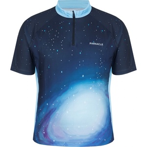 Pinnacle Cycl Zp Top - Blue AOP