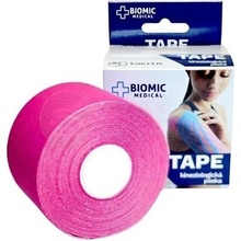 BIOMIC Tape kineziologická páska ružová 5cm x 5m