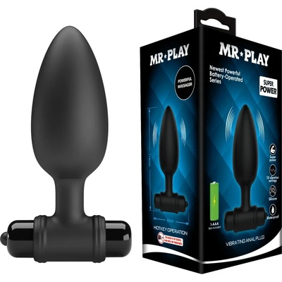 Анален плъг с вибрации и 10 режима, мощен - Mr. Play Anal Plug VI (DEBRA01924)