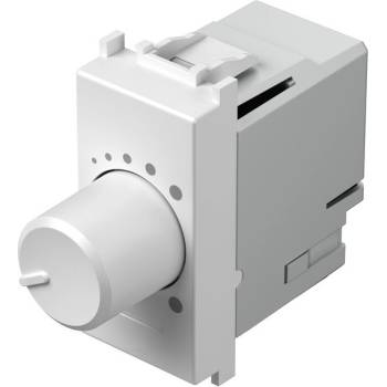 TEM Димер ротативен R0-180W LED0-180VA 1M, цвят Бял гланц, Modul - EM14PW (EM14PW)