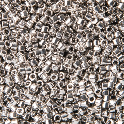 Miyuki Rokajlové korálky - Miyuki Delica 11/0 (DB-038-50) Palladium Plated - 10 g