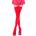 Leg Avenue Чорапи за жартиери Leg Avenue 6672 червени