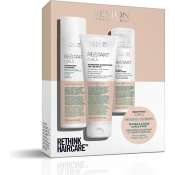 Revlon Professional Restart Curls Set Šampon 250 ml + kondicionér 200 ml + krém 150 ml