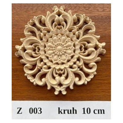 Ann Zeng Dřevěný ornament Z003 10 cm barva přírodní 1 ks