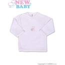 Kojenecká trička a košilky New Baby kojenecká košilka s vyšívaným obrázkem růžová