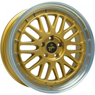 Keskin KT22 8x18 5x100 ET30 gold lip polished