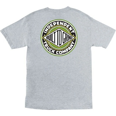 Independent triko BTG Summit S/S Heavyweight T-Shirt Sport Grey w/Green