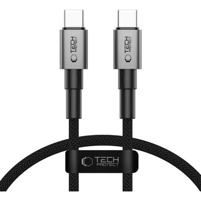 Tech-Protect UltraBoost DNA USB-C кабел PD60W/3A 25 см метално сив (5906302380756)